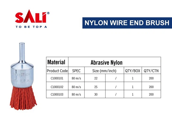 فرشاة نهاية سلك النايلون