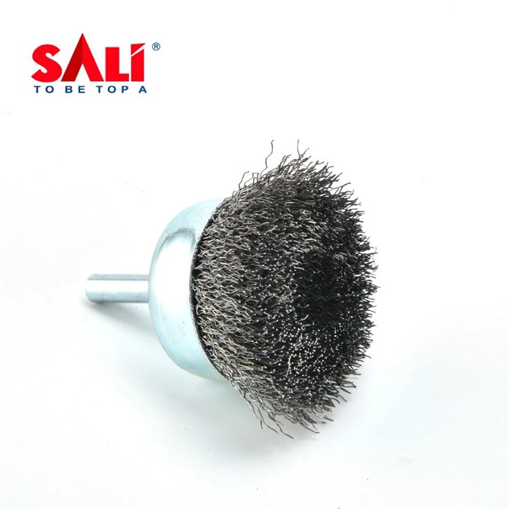 فرشاة كأس سلك فولاذي مع ساق
