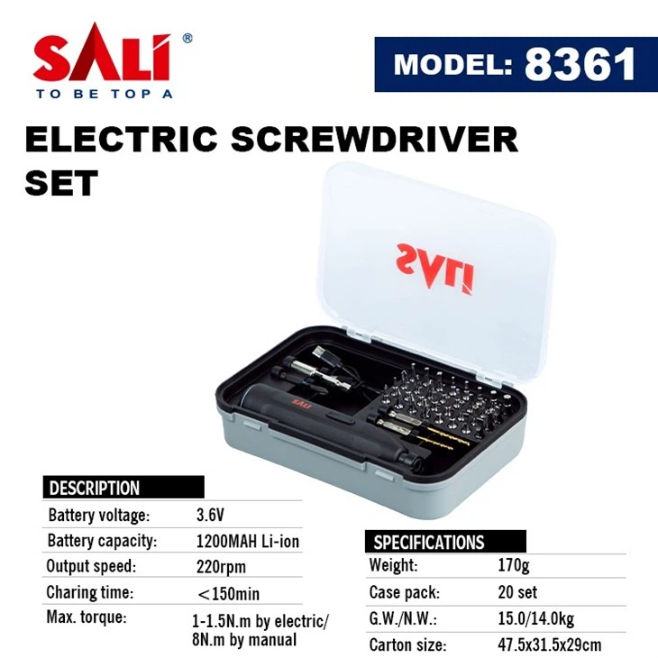 مجموعة مفكات براغي لاسلكية 3.6 فولت