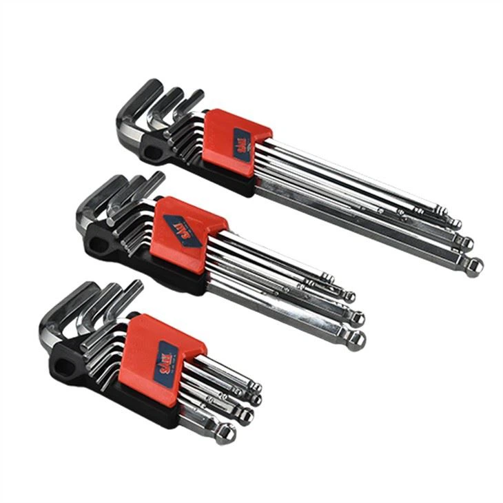 مجموعة مفاتيح سداسية على شكل كرة / نجمة / سداسية من 9 قطع