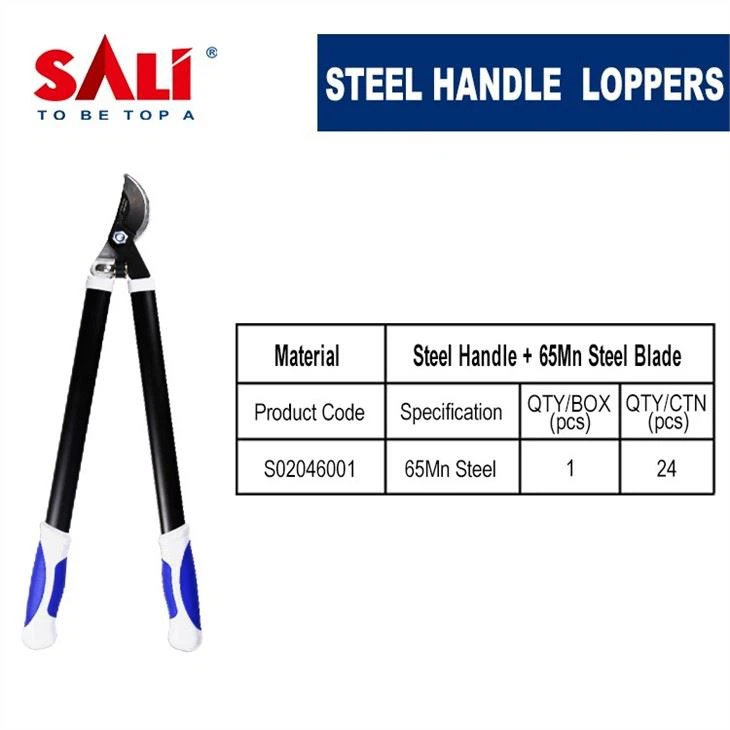 سالي مقبض حديد تلسكوبي مزدوج اللون مقص فرع سميك