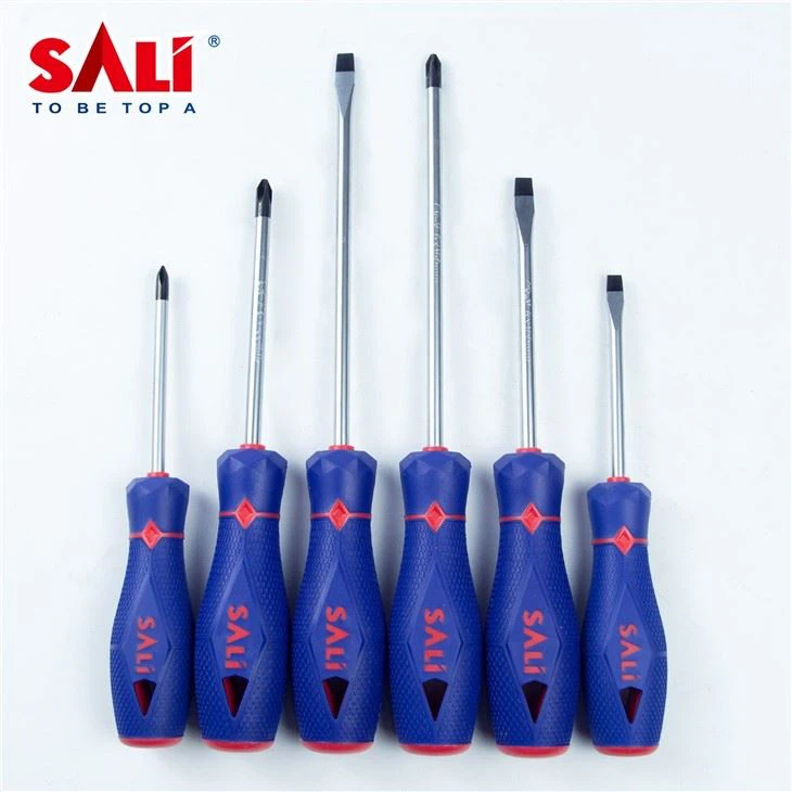 مجموعة مفكات براغي من 6 قطع من سالي ، مجموعة مفكات براغي مغناطيسية من الدرجة التجارية فيليبس ومفكات براغي مريحة مشقوقة