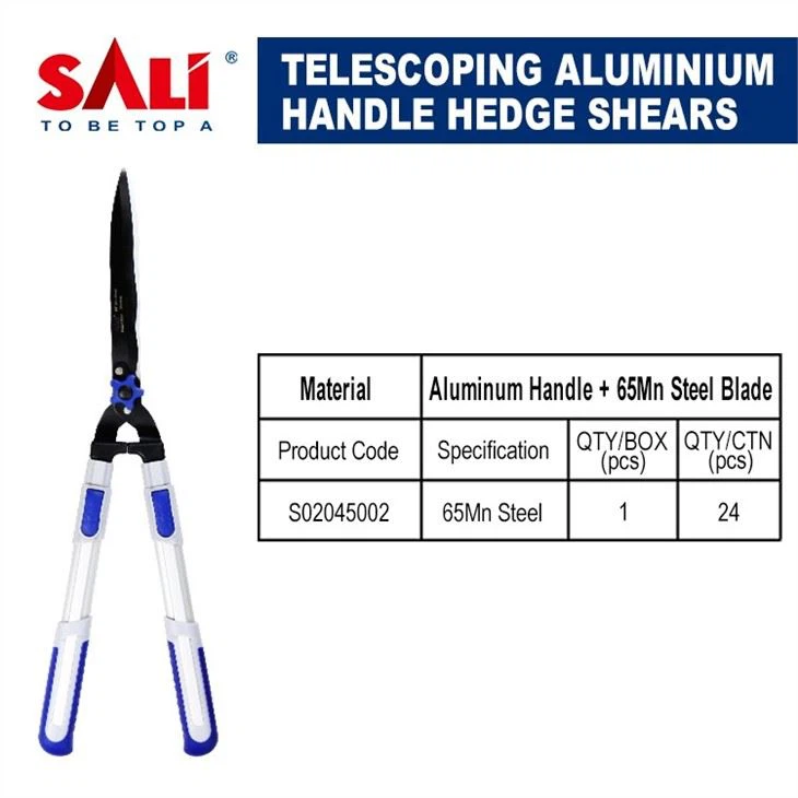 SALI مقصات حديقة ذات مقبض من الألومنيوم المطلي بلونين