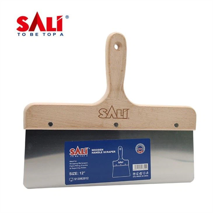 SALI مقبض خشبي مكشطة وسكين المعجون