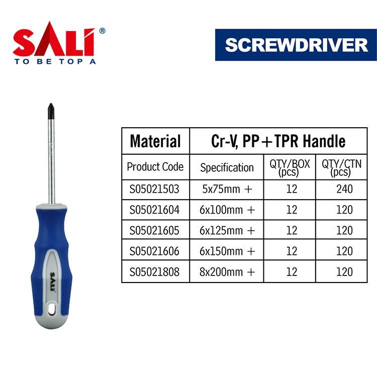 مفك براغي بمقبض آمن ومريح من سالي TPR
