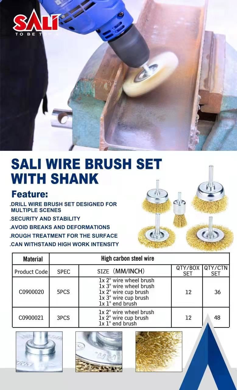 brush (4) SALI جديد وصول النحاس الأسلاك فرشاة مجموعة مع 45 # الصلب هانلد