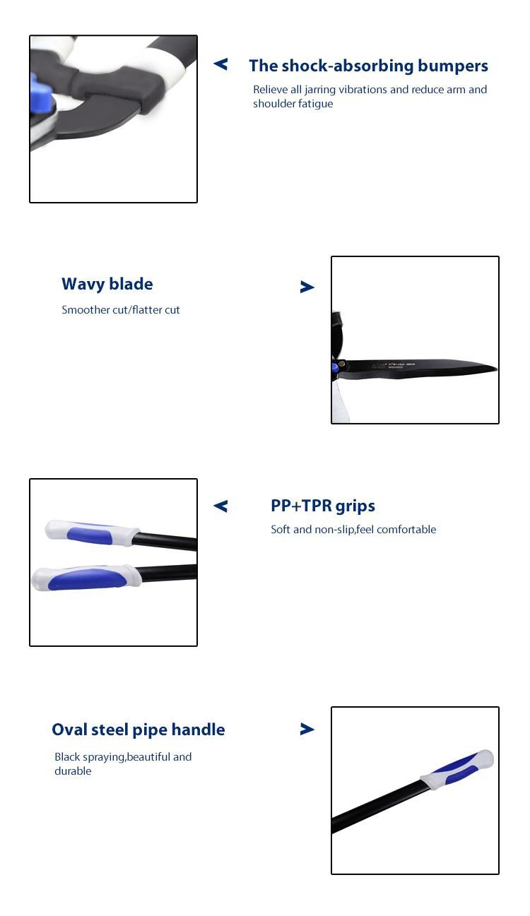 SALI مقصات حديقة ذات مقبض من الألومنيوم المطلي بلونين
